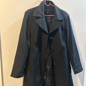 Braetan Classic Black Trench Coat